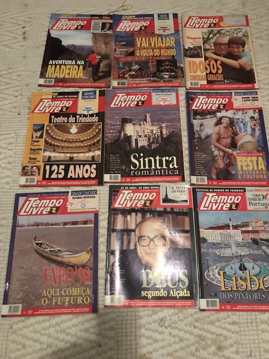 Revistas antigas Tempo Livre do INATEL