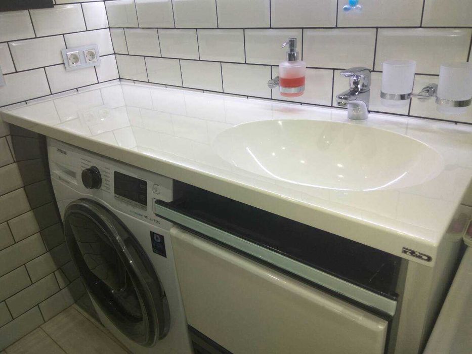 столешница в ванную, умывальник под заказ, умывальник со столешницей