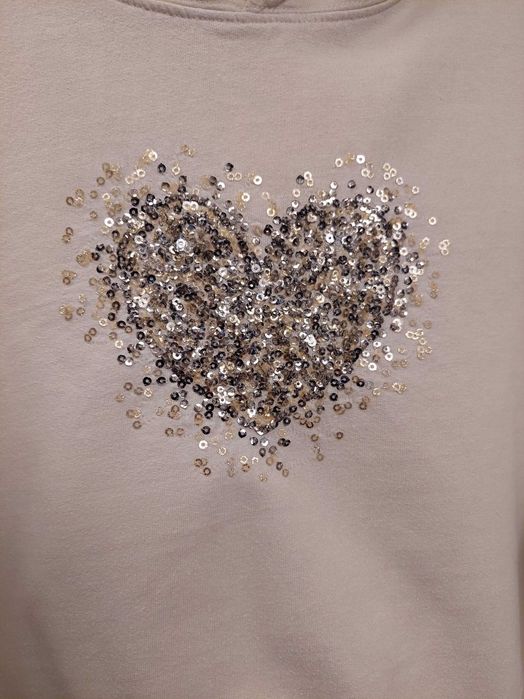 Bluza z cekinami r.128/134