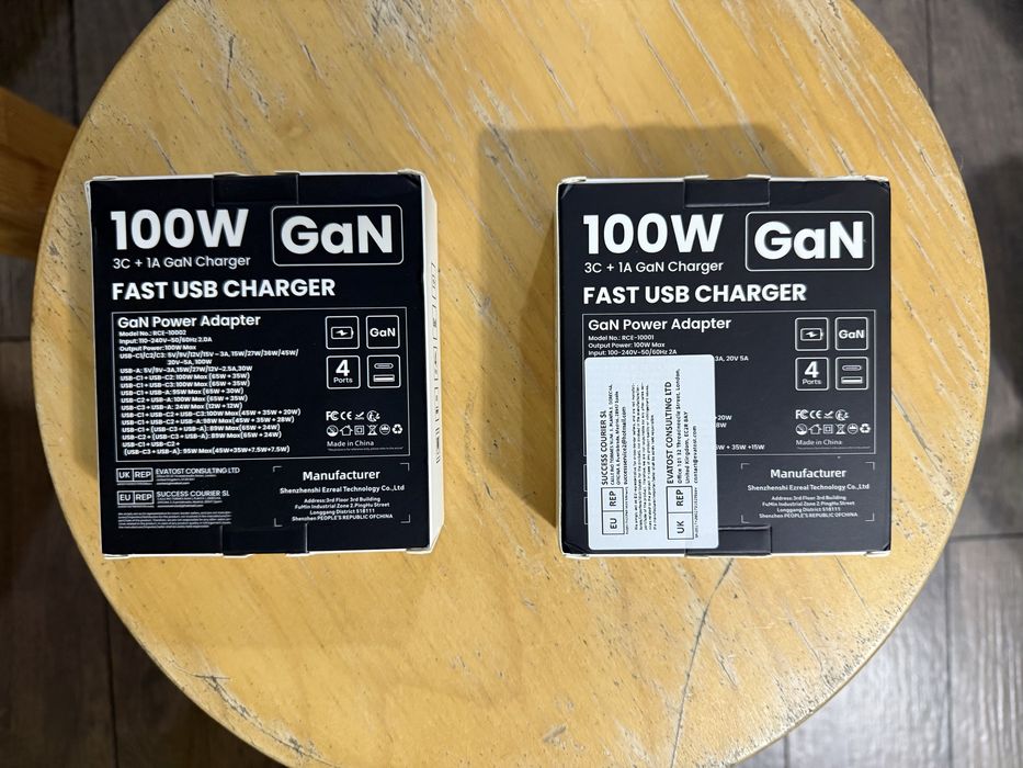 Якісна Asometech 100W 4ports GaN charger зарядка