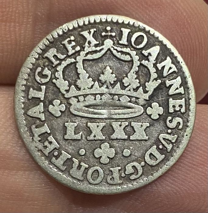 Coin 397 - Tostão 100 Reis of King João V
