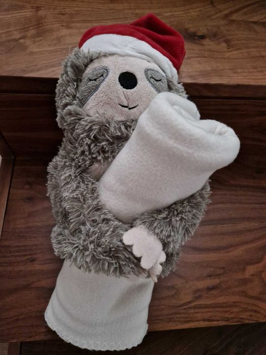 Peluche preguiça + mantinha Polar (120x80cm)