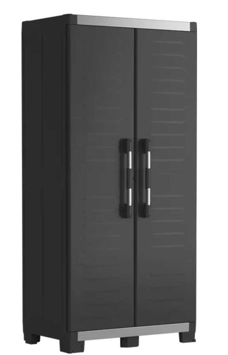 Armário em PVC - novo - preto 2 portas 188x89x54