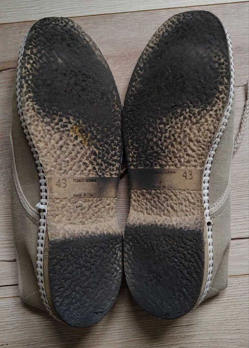 Lekkie buty / espadryle męskie sznurowane Made in Italy – rozmiar 43
