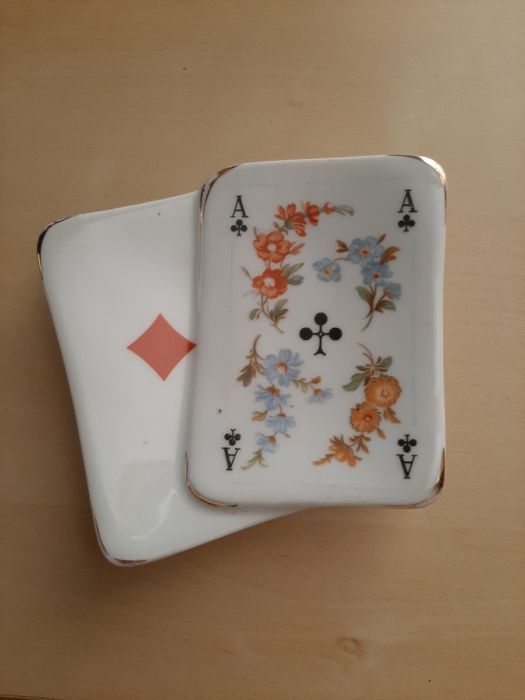 Limoges/Prato Cartas de jogar vintage. Raro.