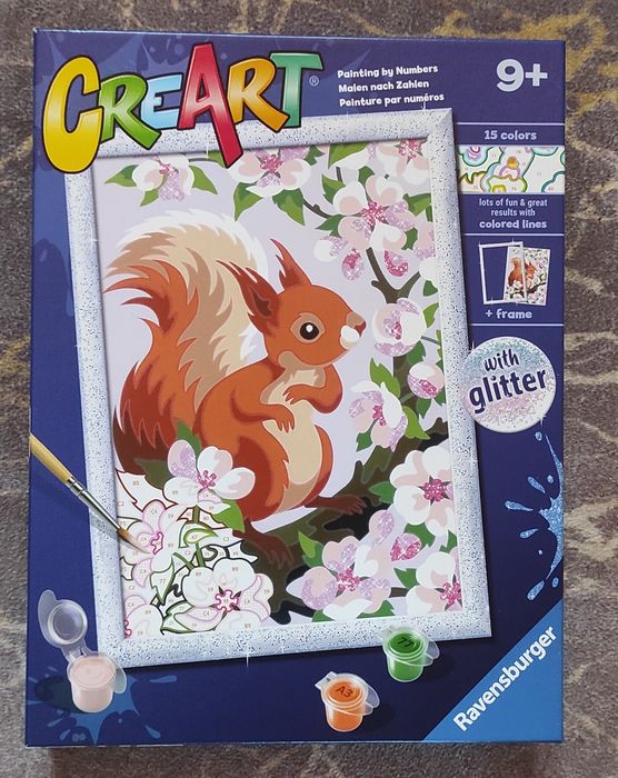 Картина по номерах з глітером