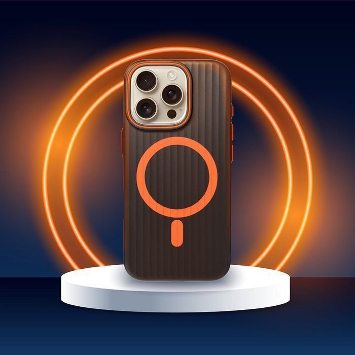 Futerał SIMPLY kompatybilny z MagSafe do IPHONE 15 Pro tytan czarny