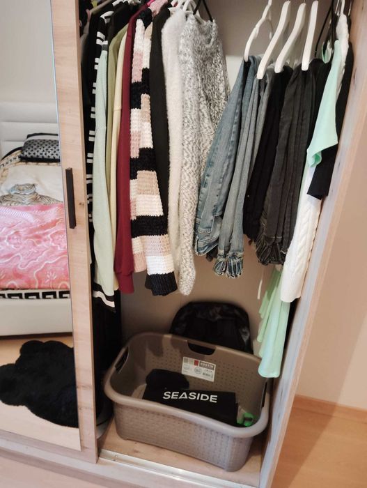 Armário quarto com 2 portas com espelho