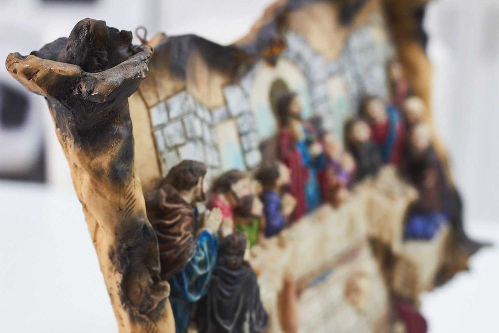 Ultima Ceia Em Ceramica 3D Peca De Destaque