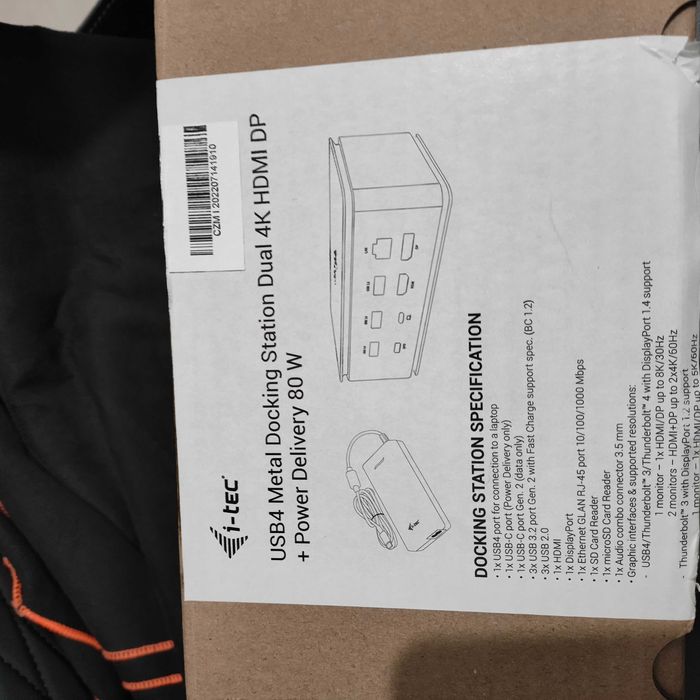 Docking Station I-Tec USB4 METAL DUAL 4K