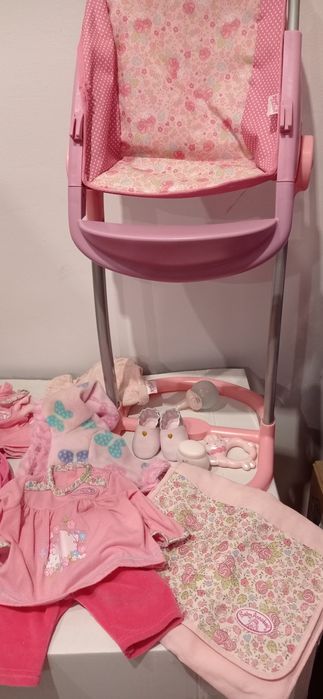 Zestaw ubranek Baby Annabelle oraz oryginalne krzesełko