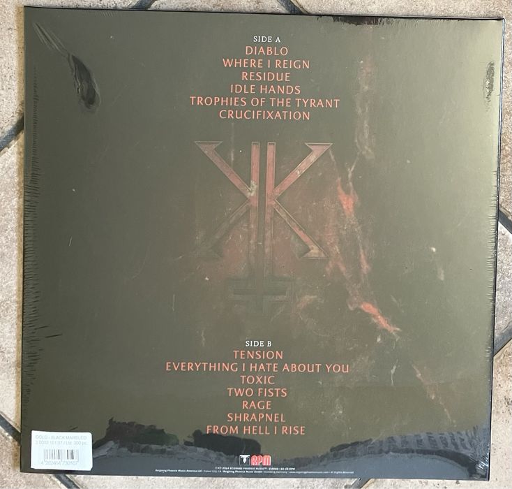 KERRY KING - From Hell I Rise LP limited 300 Gold Black Marbled Vinyl