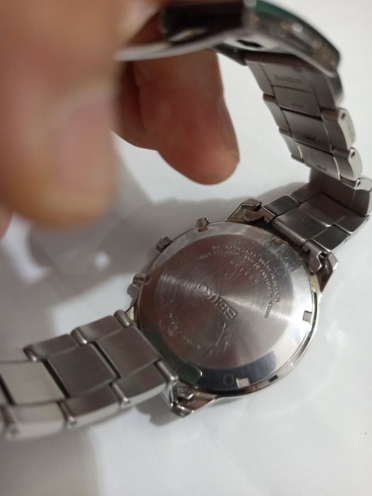 Seiko cronógrafo vidro safira como novo