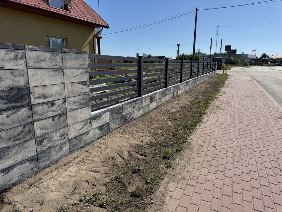 Montaż Ogrodzenia Panelowe Palisadowe Murowane