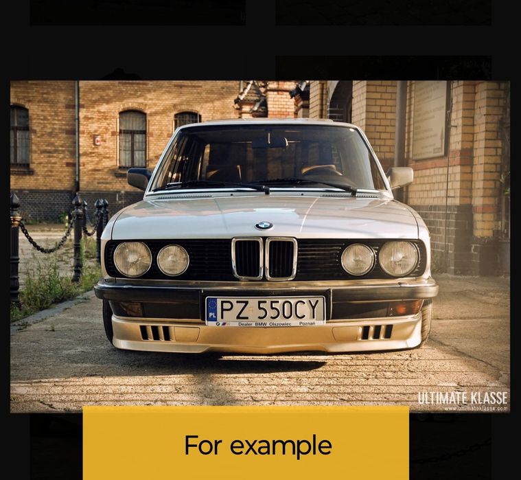 BMW e28 Губа накладка Pfeba