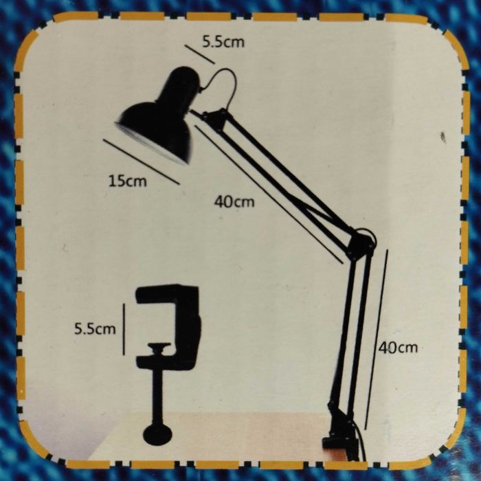 Настільна лампа на струбціні для комфортної роботи або навчання