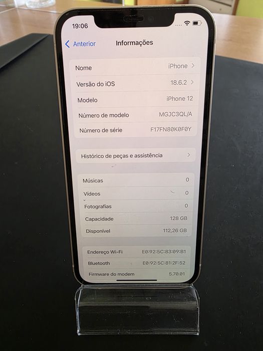 Iphone 12 128GB , bateria nova 100%