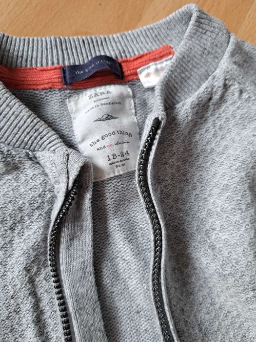 Sweterek sweter szary zara 92