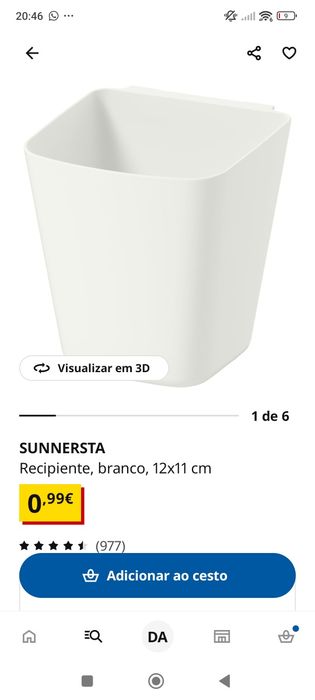 Recepientes IKEA sunnersta