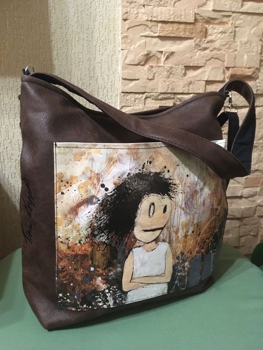 Сумка из нубука .