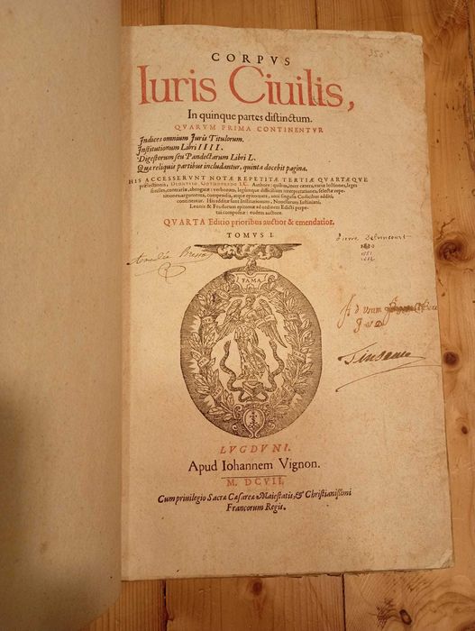 Starodruki 1607 Korpus Prawa Cywilnego 5/5 - Justynian - Feudalizm