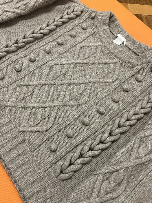 вовняний фактурний светр H and M