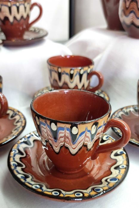 Bułgarski zestaw kawowy PRL