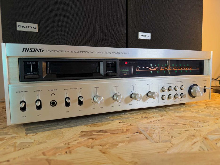 Rising CTH-1515 – Receiver Vintage + Colunas Onkyo – Excelente Estado