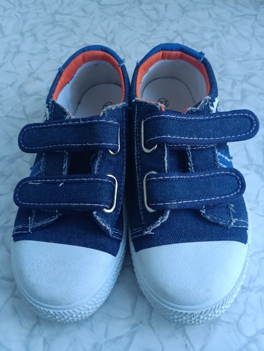 Кеди джинсові на липучках