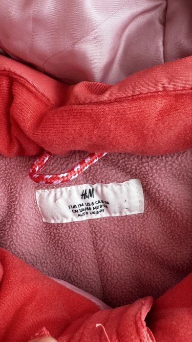 Зимняя куртка h&m 134 8-9 лет