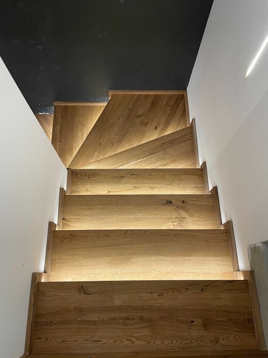 Deski dębowe, suche, trepy, stopnie gotowe