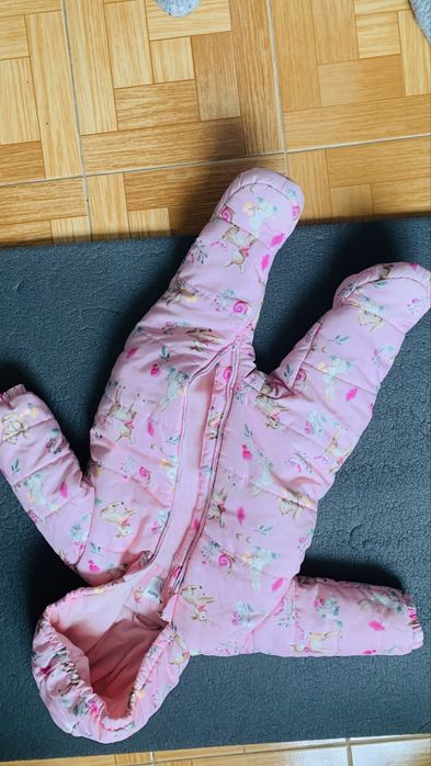 Зимово осінній комбінезон для дівчинка 6-9 міс