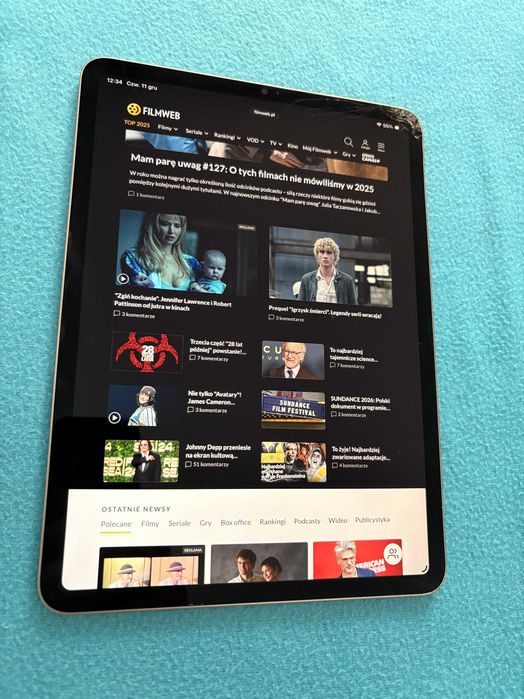 iPad Pro 11" 4gen M2 128GB wifi szary uszkodzony