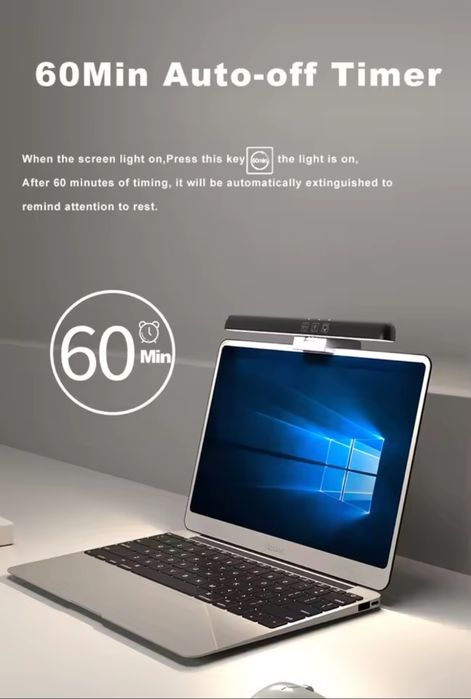 LED лампа для монітора Wisciton 33см USB сенсорна 3000K-6000K