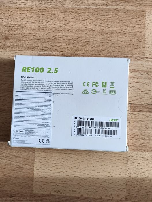 SSD накопичувач Acer RE100 512 GB