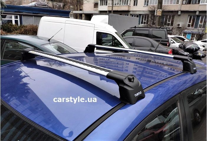 Багажник невиступаючий Turtle Турція рейлінги на дах авто як Thule БВ