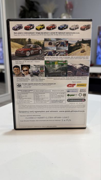 Gra PC Colin McRae Rally 04 Wydanie PL DVD extra gra