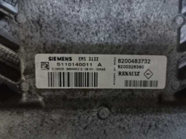 Dacia Logan I lift 1,4 MPI 08-12r. komputer stacyjka immobilizer