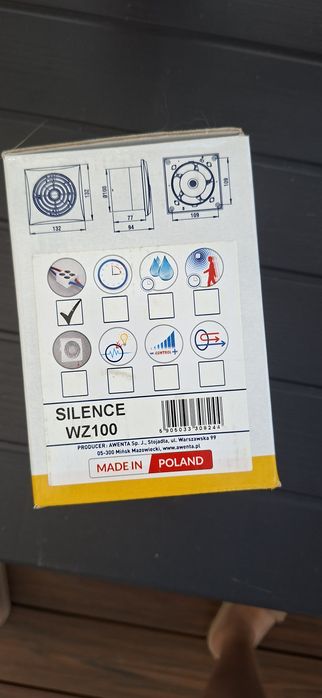 Wentylator Awenta Silence WZ100