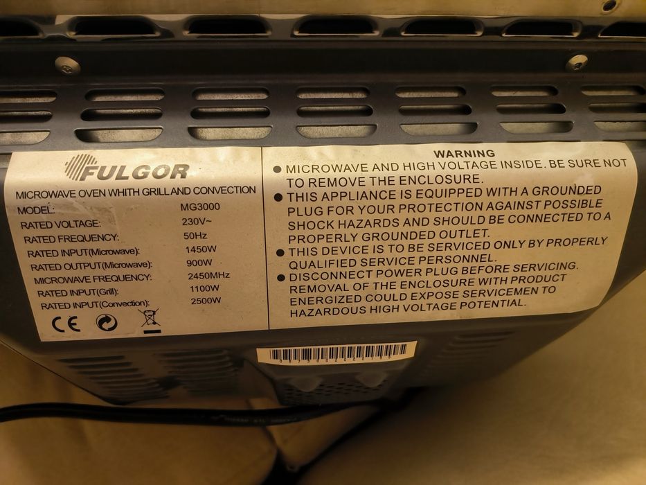 Microondas Fulgor MG3000