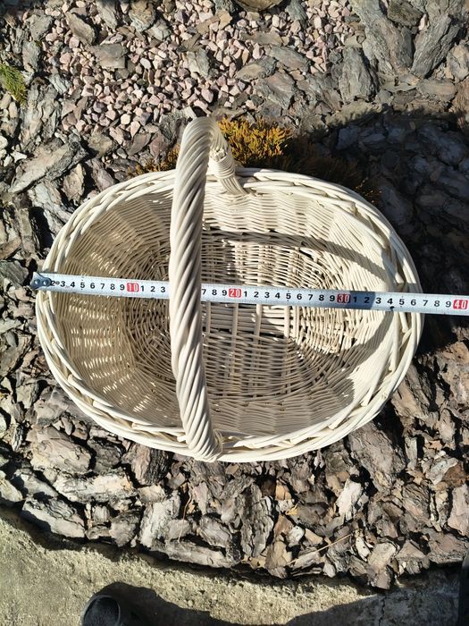 Плетений великодній кошик з лози  Ручна робота  Натуральна лоза