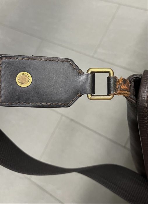 Чоловіча шкіряна сумка Louis Vuitton Utah через плече, оригінальна.