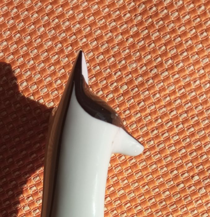 Lis siedzący Naruszewicza - figurka Ćmielów PRL oryginał z lat 50