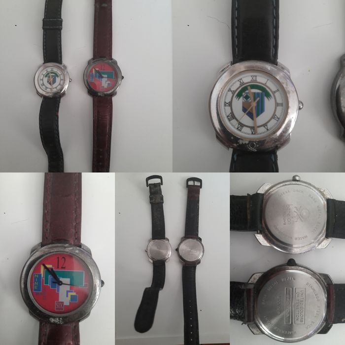 Lote de 2 relógios anos 90 Benetton by bulova