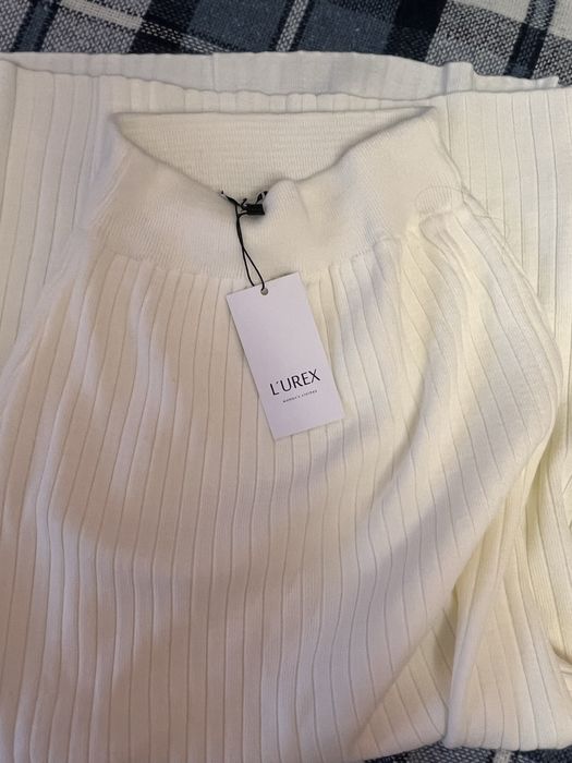 Юбка міді біла молочна