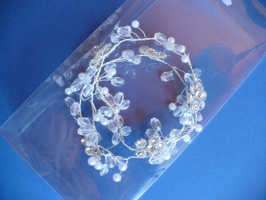 Ślubny stroik do włosów - gałązka