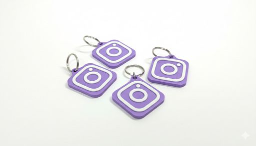 Porta chaves - Instagram com tecnologia NFC