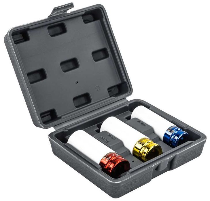 POWERMAT Zestaw Nasadek Udarowych Do Felg 17/19/21mm 3szt. PM1378