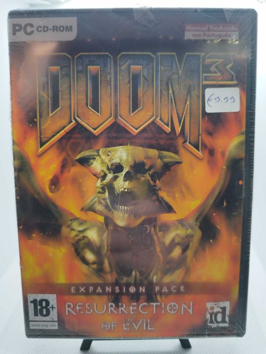 Doom 3 Resurrection of Evil PC Factory Sealed shrink wrap damaged RARE