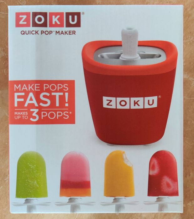 Maszynka do lodów Zoku Quick Pop Maker, czerwona, NOWA!